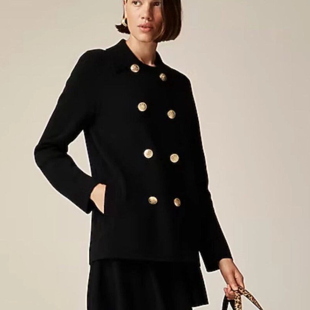 J. Crew Warwick Sweater Blazer Black XS